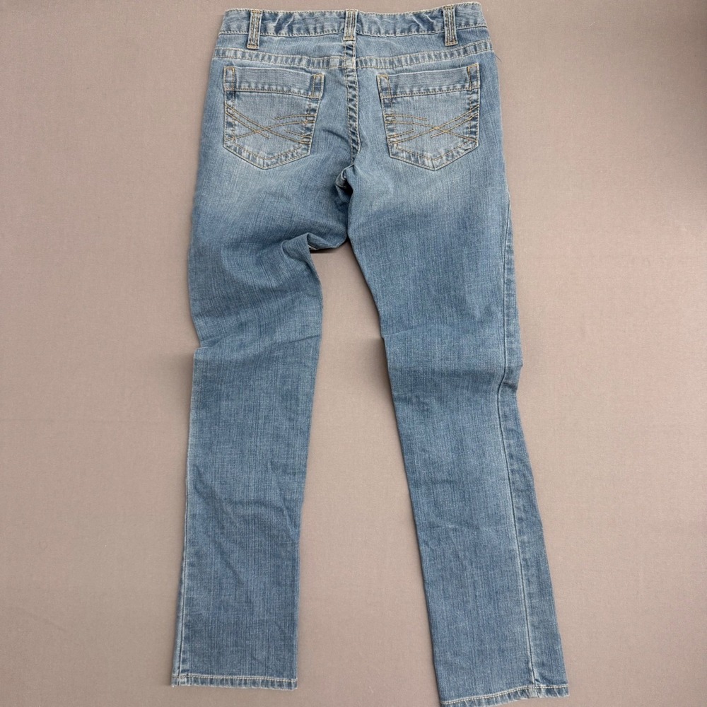 Aeropostale Bayla Skinny Jeans Womens 7/8 Long Light Wash Denim Stretch 29x32.5